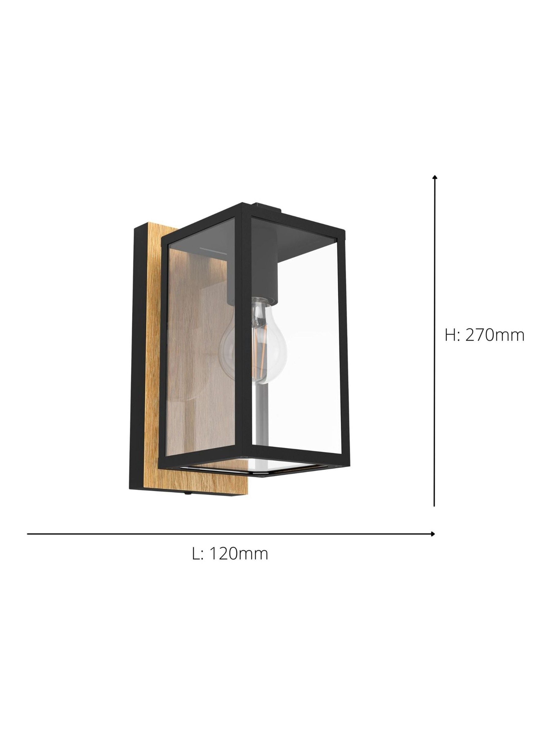 Eglo Budrone modern outdoor wall light (British brand)