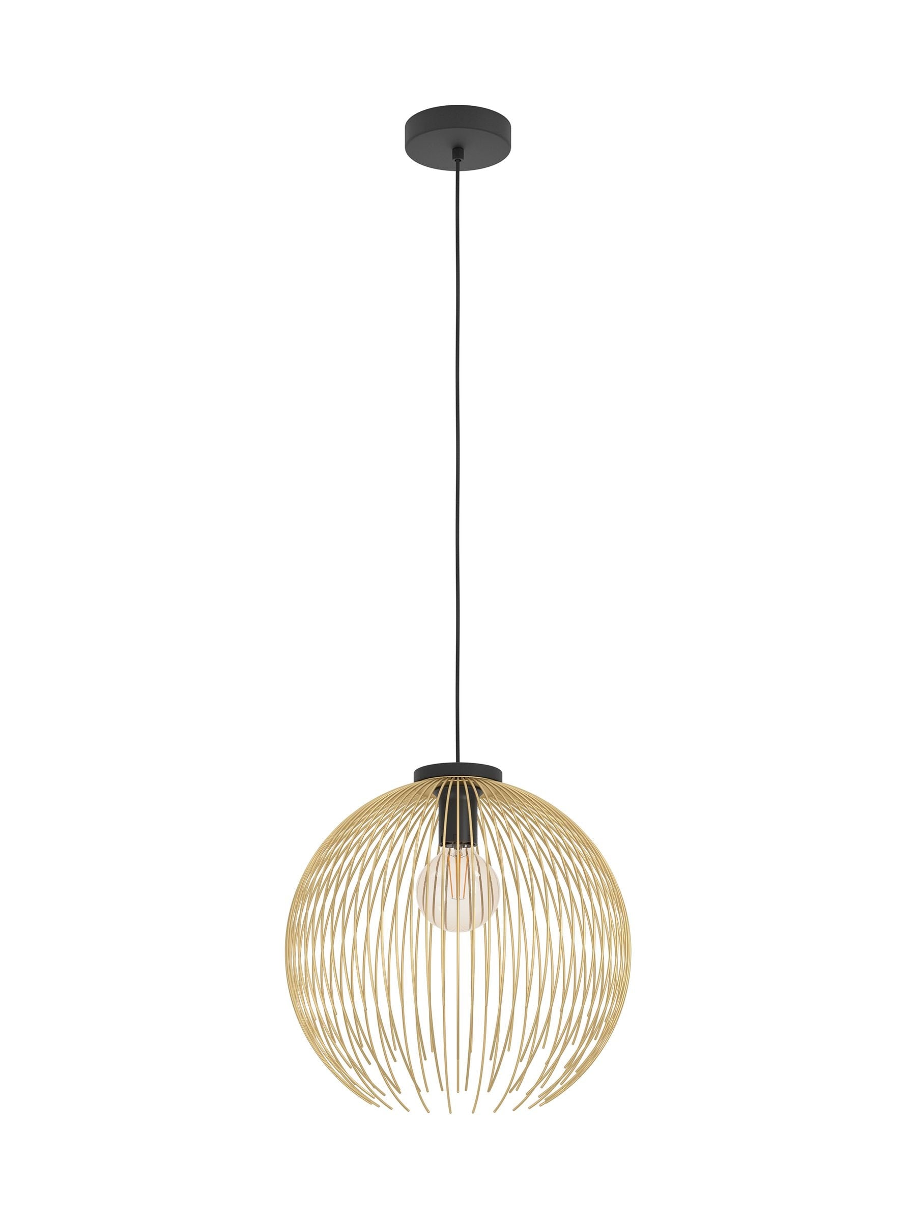 Eglo Black Venezuela pendant light - British product