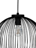 Eglo black steel pendant ceiling light 110cm - British product