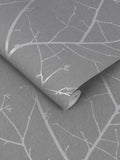 Graham & Brown Deep Grey Boreas wallpaper sample A4, UK version