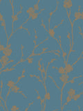 Graham & Brown Teal Meiying wallpaper sample A4 - British product