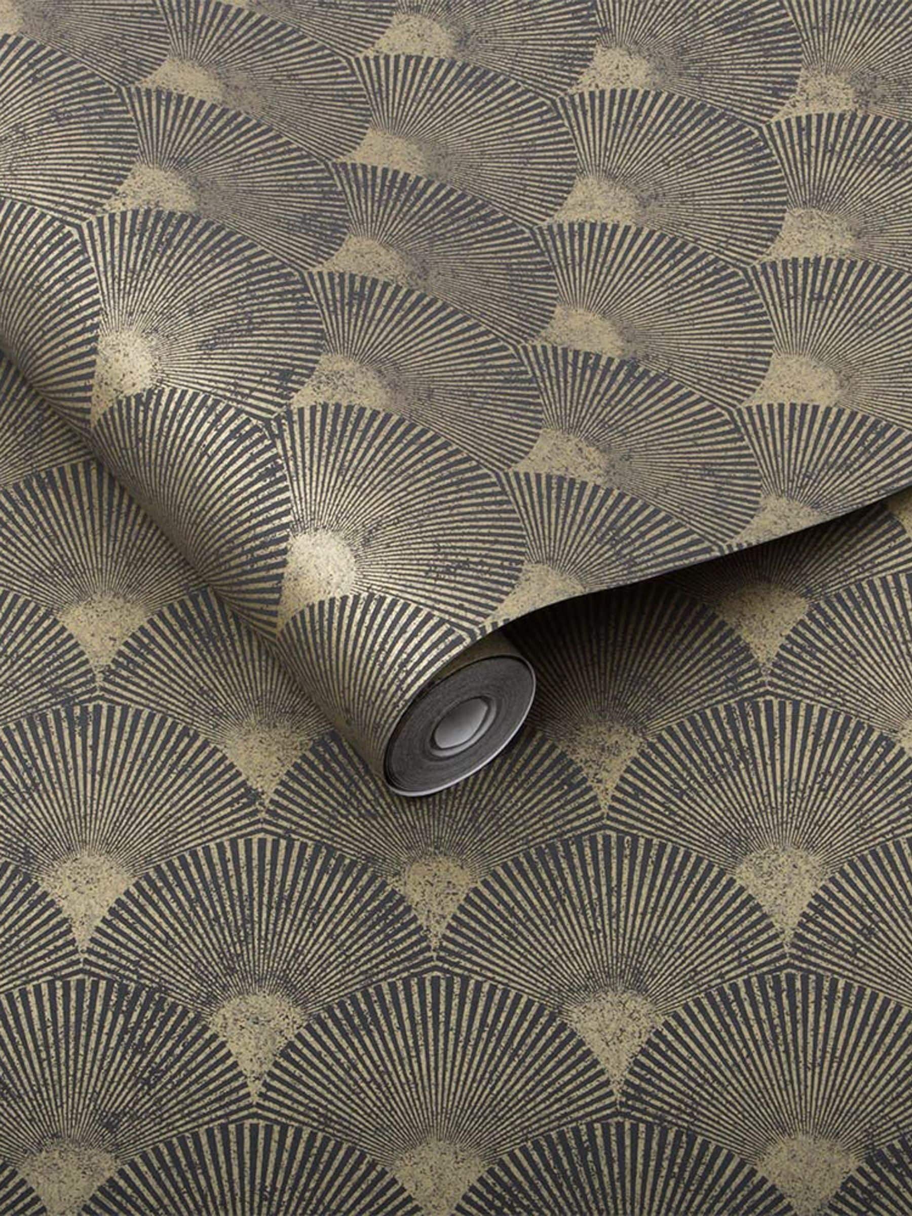 Graham & Brown fan design wallpaper sample A4, UK version