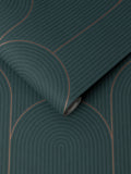 Graham & Brown Lancet A4 wallpaper sample grey metallic - British product