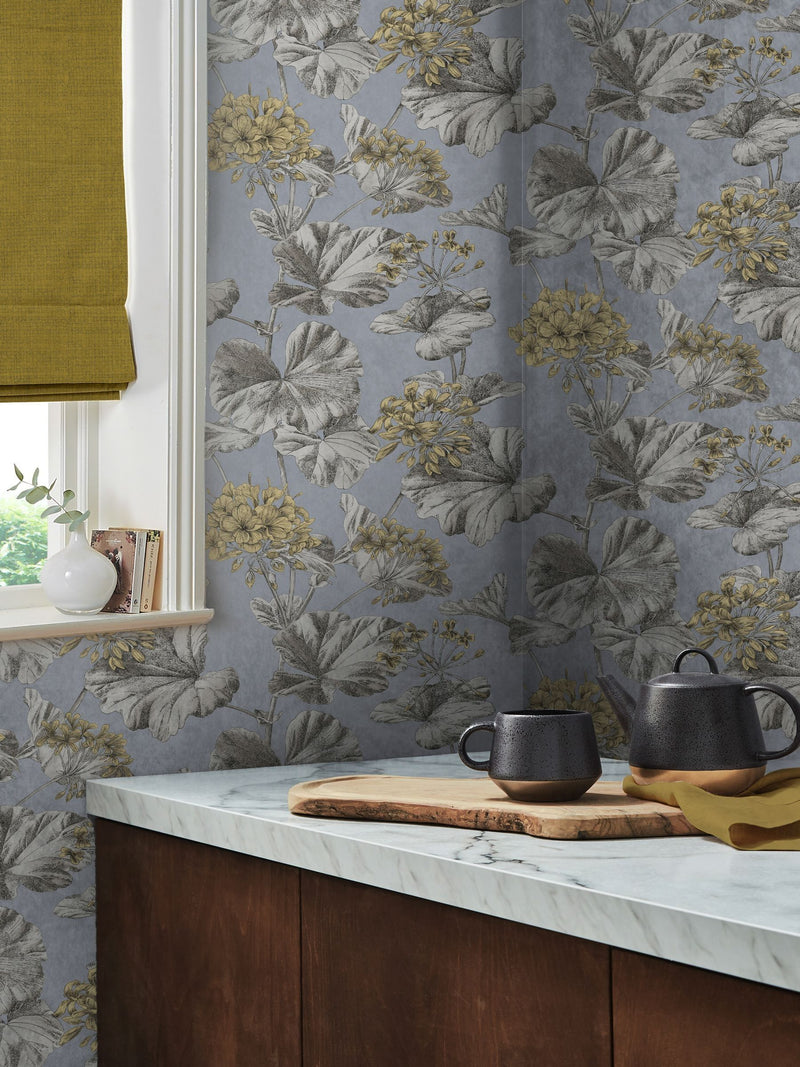 Graham & Brown wallpaper sample Florentia Emerald A4, imported from the UK