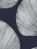 Graham & Brown Navy Palm Fan wallpaper sample A4 (British brand)