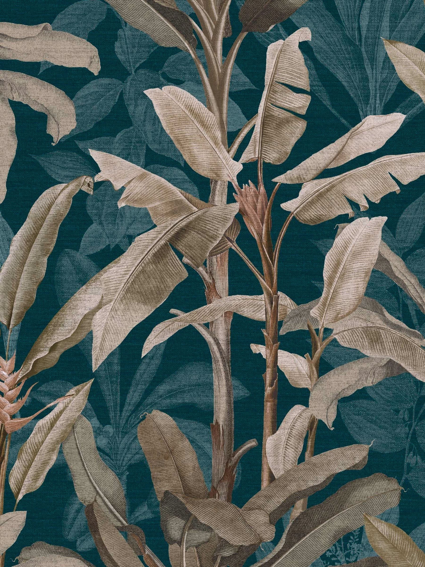 Graham & Brown wallpaper sample Teal Borneo A4, UK version