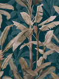 Graham & Brown wallpaper sample Teal Borneo A4, UK version