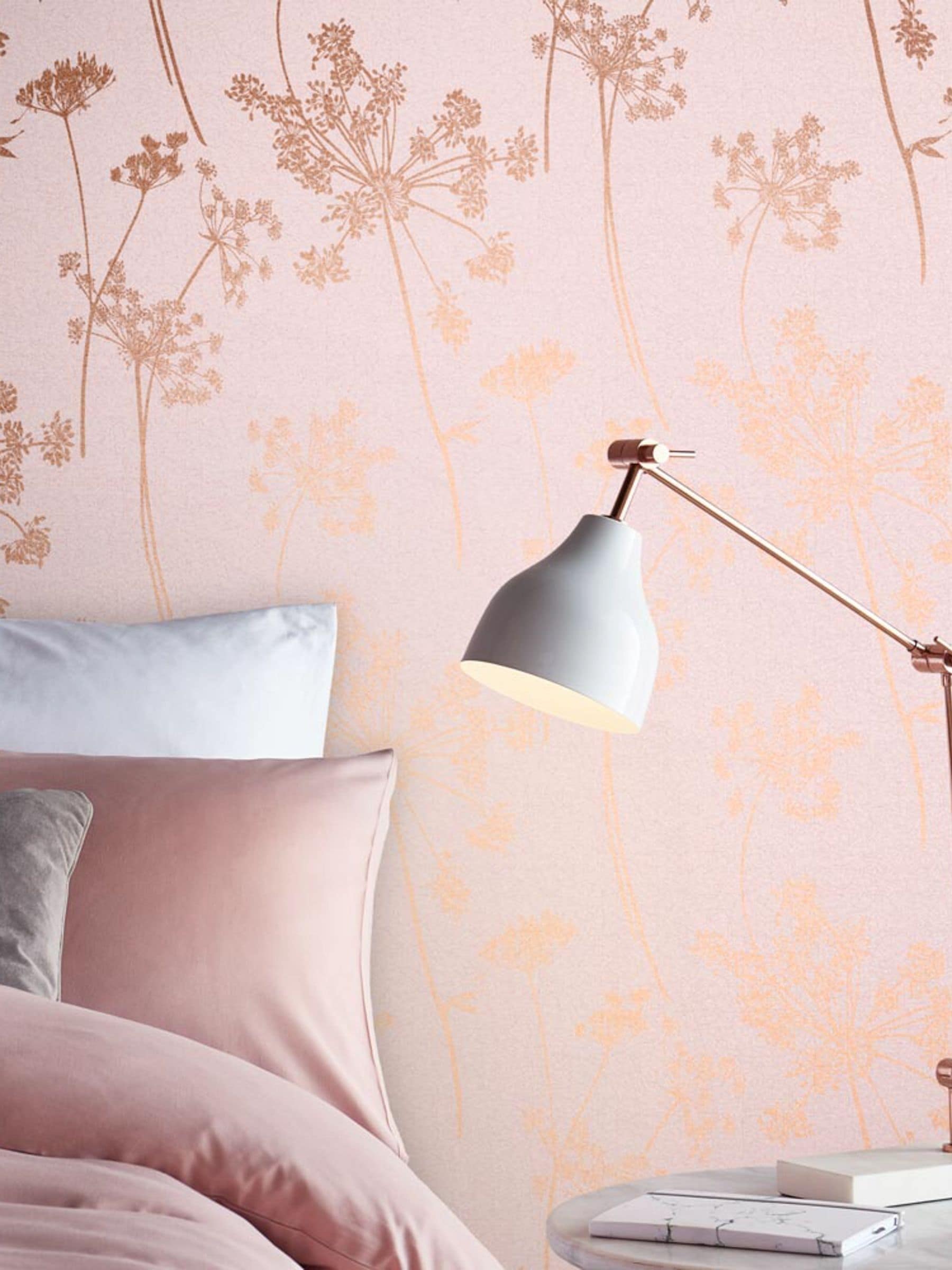 Graham & Brown Blush Anthriscus wallpaper sample A4 - British product