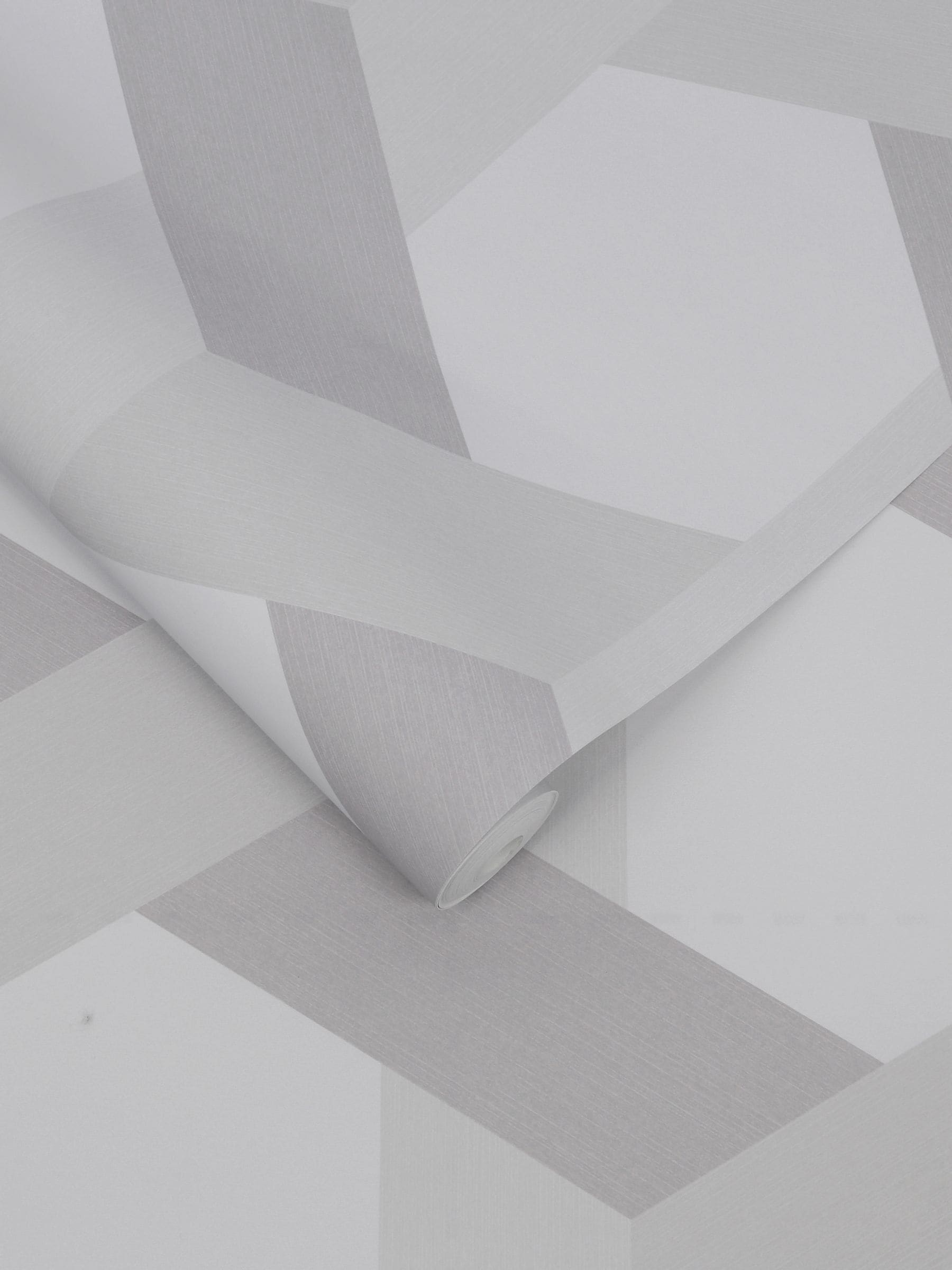 Graham & Brown wallpaper sample Fractal Grey A4, imported from the UK