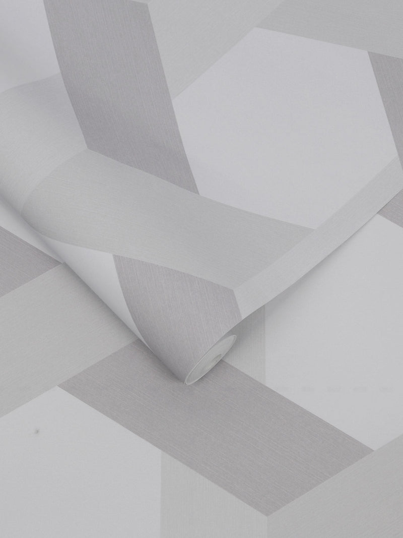 Graham & Brown wallpaper sample Fractal Grey A4, imported from the UK
