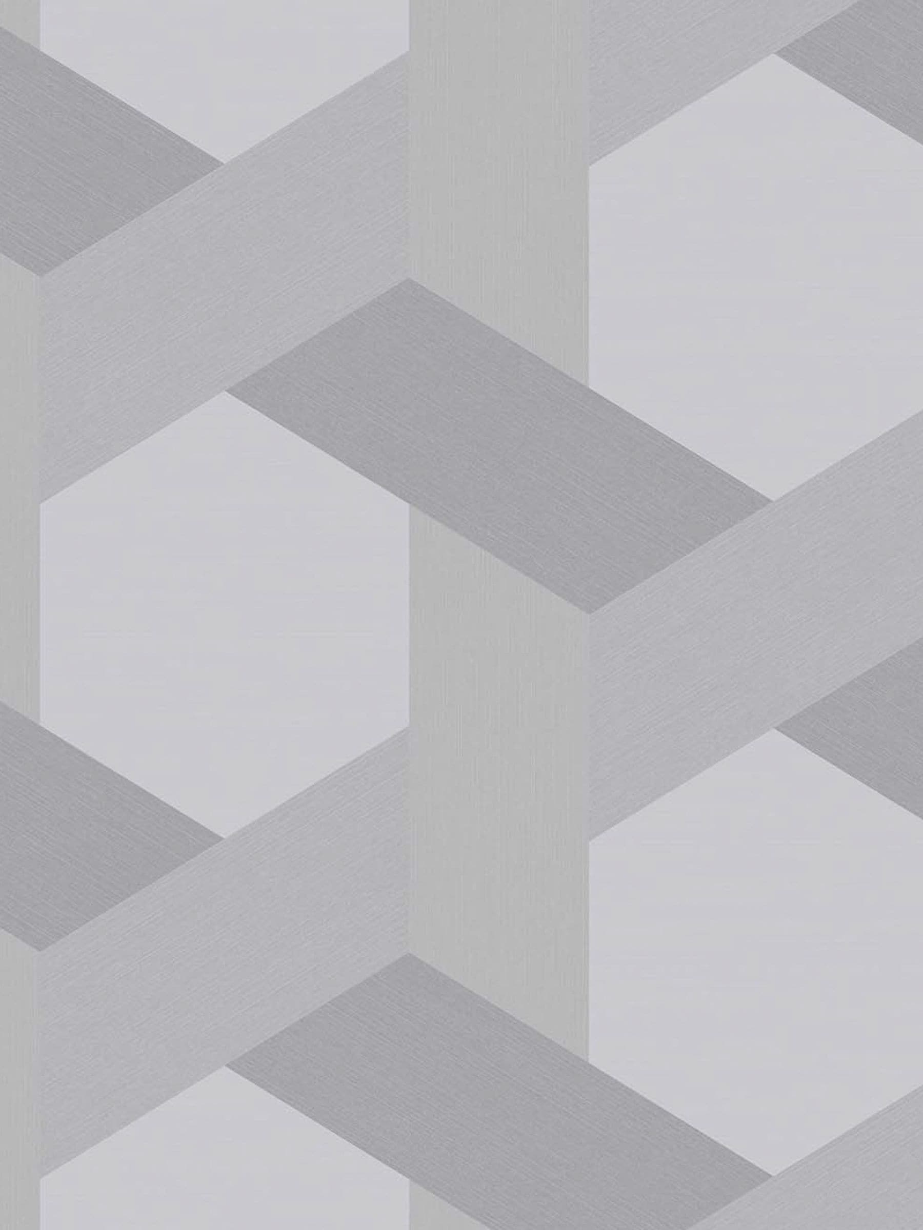 Graham & Brown wallpaper sample Fractal Grey A4, imported from the UK
