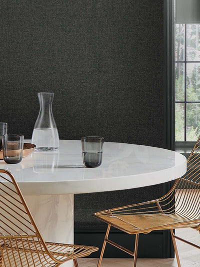 Next Graham & Brown Deep Grey Twill Wallpaper Sample A4- Buy online at McGrocer