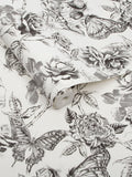 Graham & Brown wallpaper sample Black Skull Roses A4 - British product