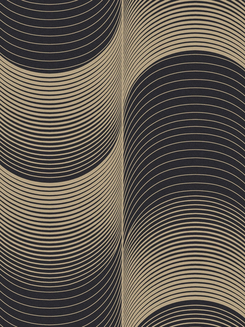 Graham & Brown Black or Gold Eclipse A4 Wallpaper Sample
