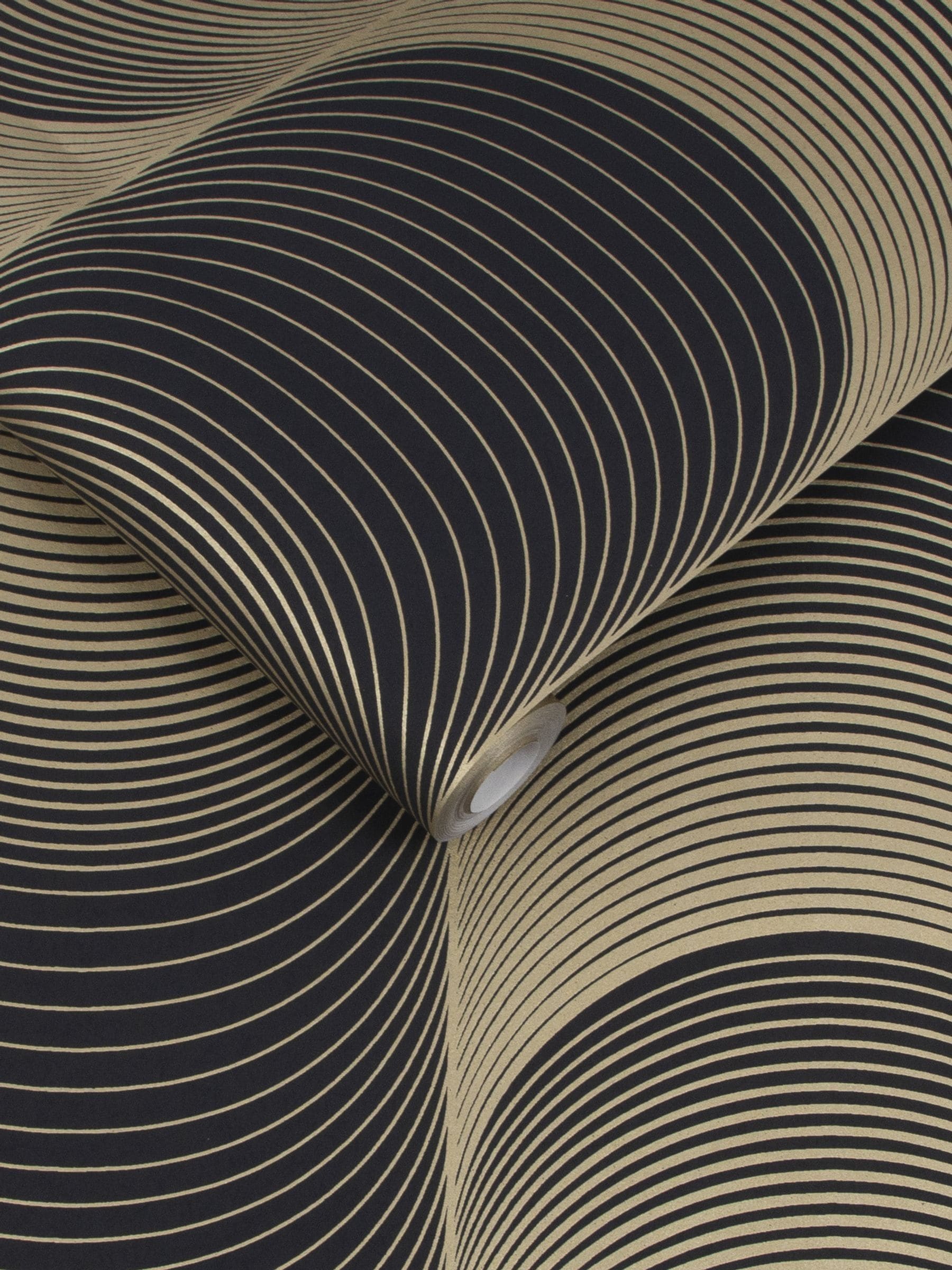 Graham & Brown Black or Gold Eclipse A4 Wallpaper Sample