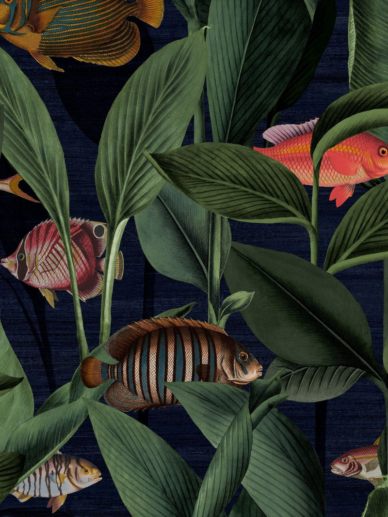 Graham & Brown Deep Sea Aquarium wallpaper sample A4 - British product