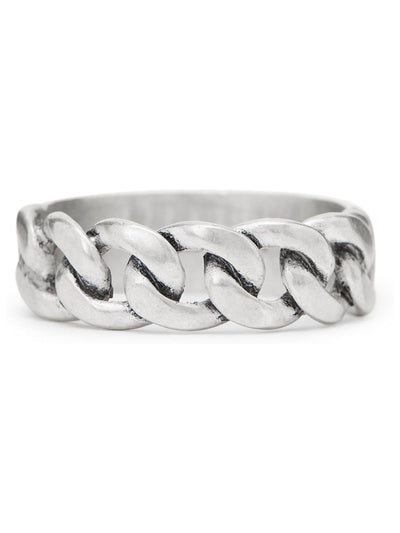 Next AllSaints Silberfarbene Herren Frozen Chain Bandring - Online bei McGrocer kaufen