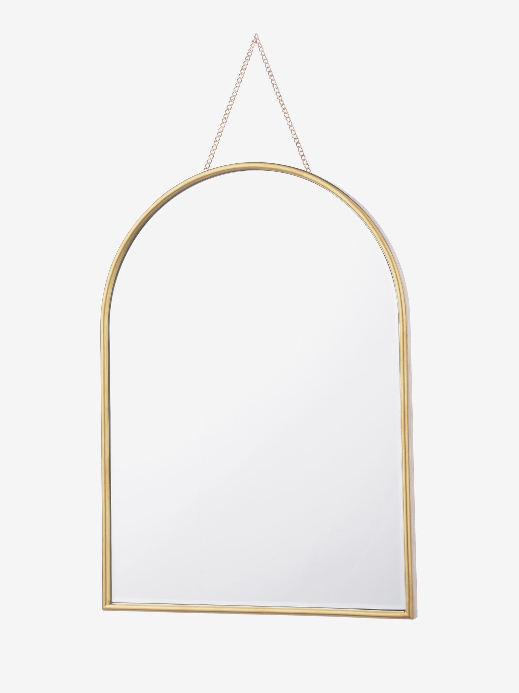 Laura Ashley Polished Brass Roughton mirror 40cm, UK version