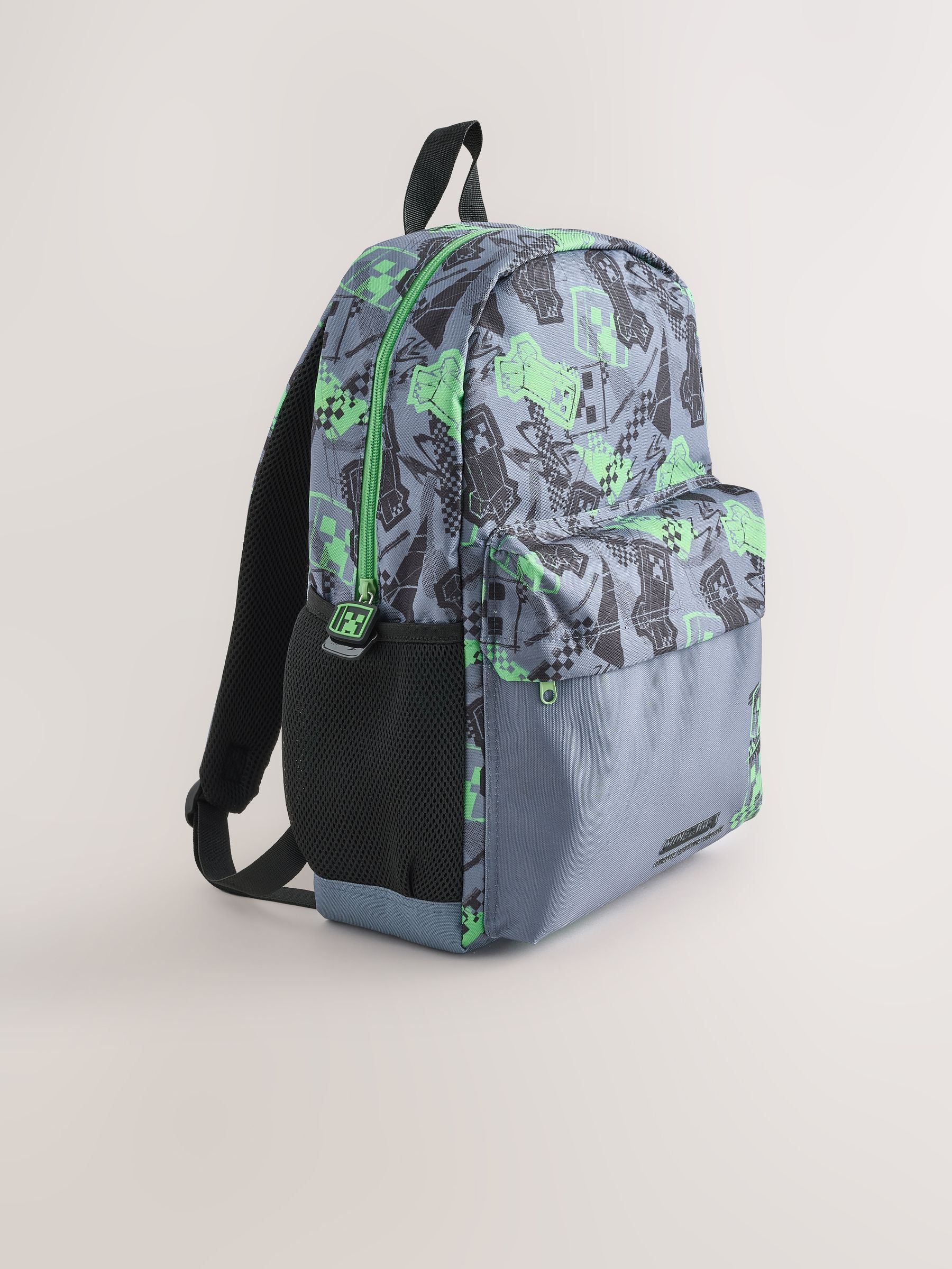 Minecraft Creeper print backpack, UK version