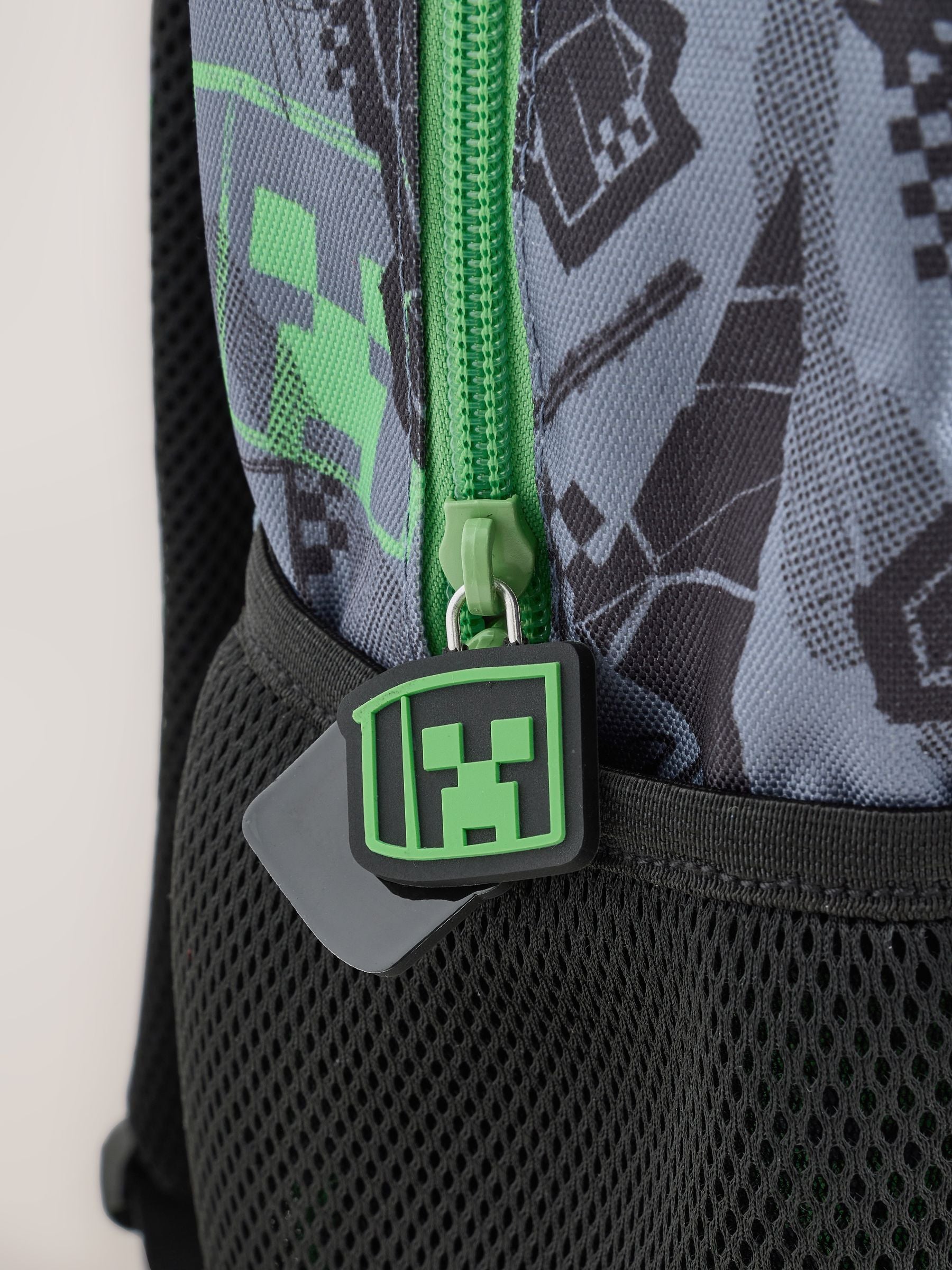 Minecraft Creeper print backpack, UK version