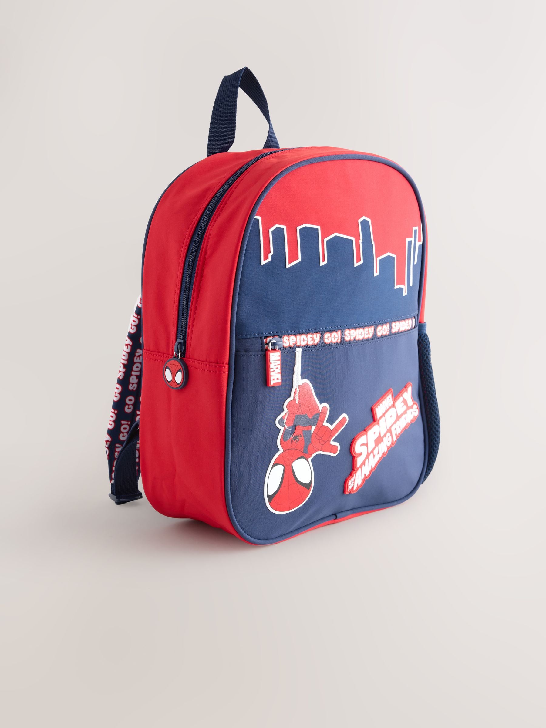 Spidey backpack red and blue design durable polyester (British brand)