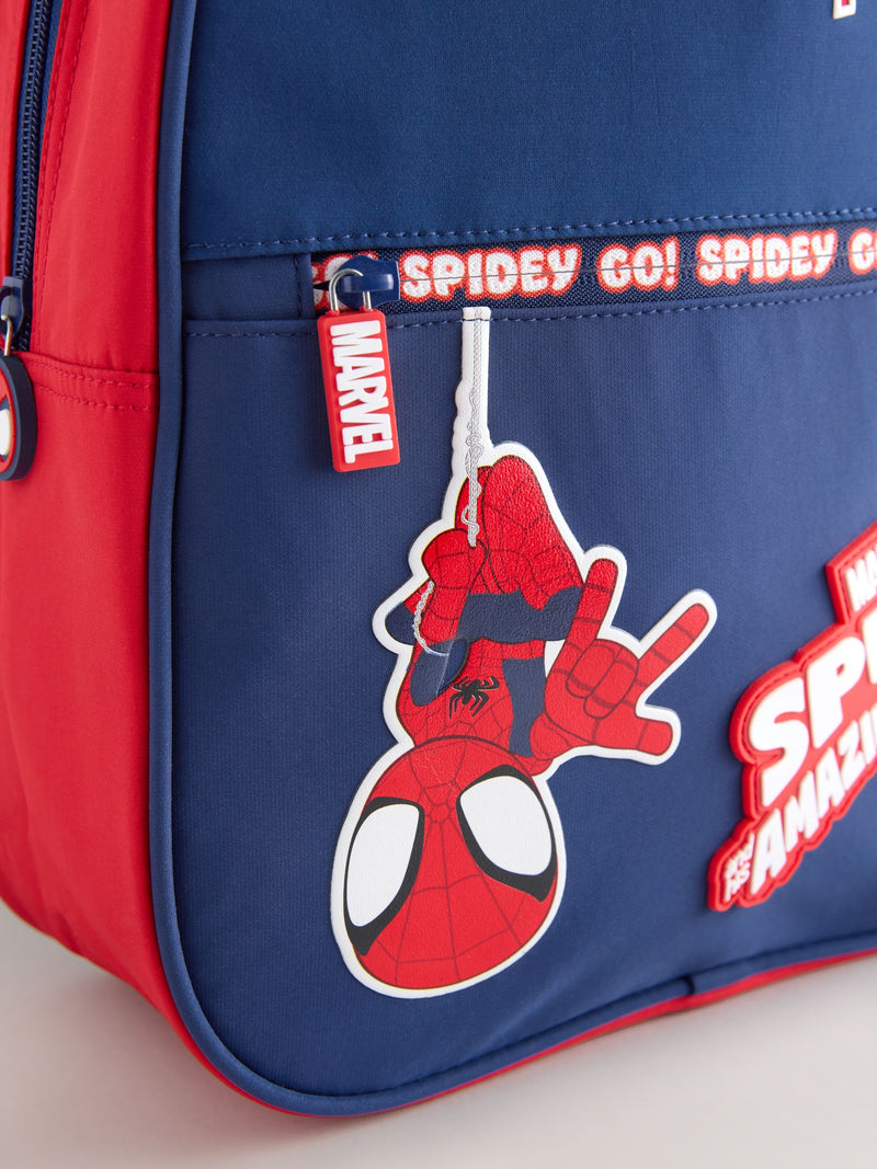 Spidey backpack red and blue design durable polyester (British brand)