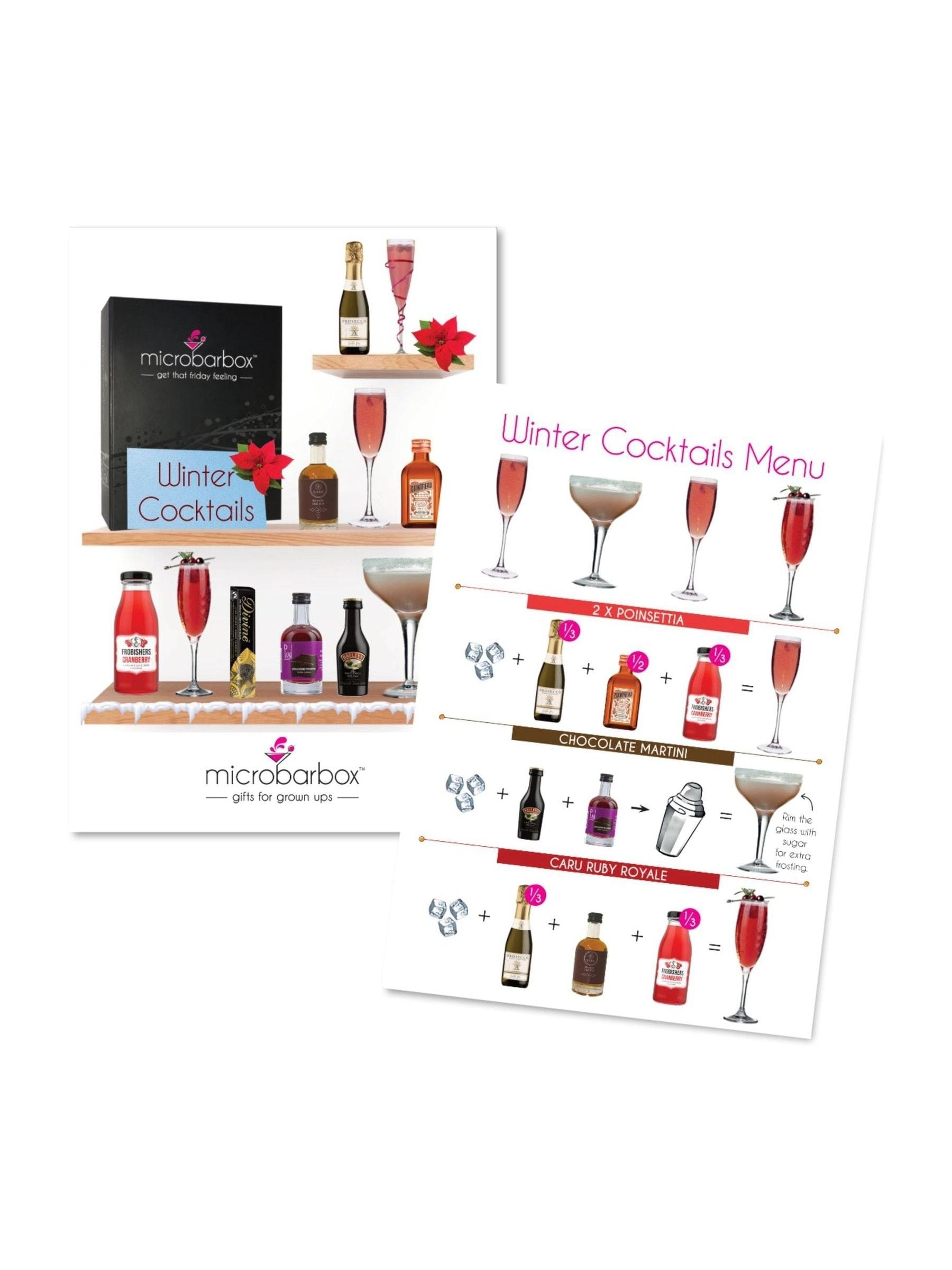 MicroBarBox Winter Cocktails Set, imported from the UK
