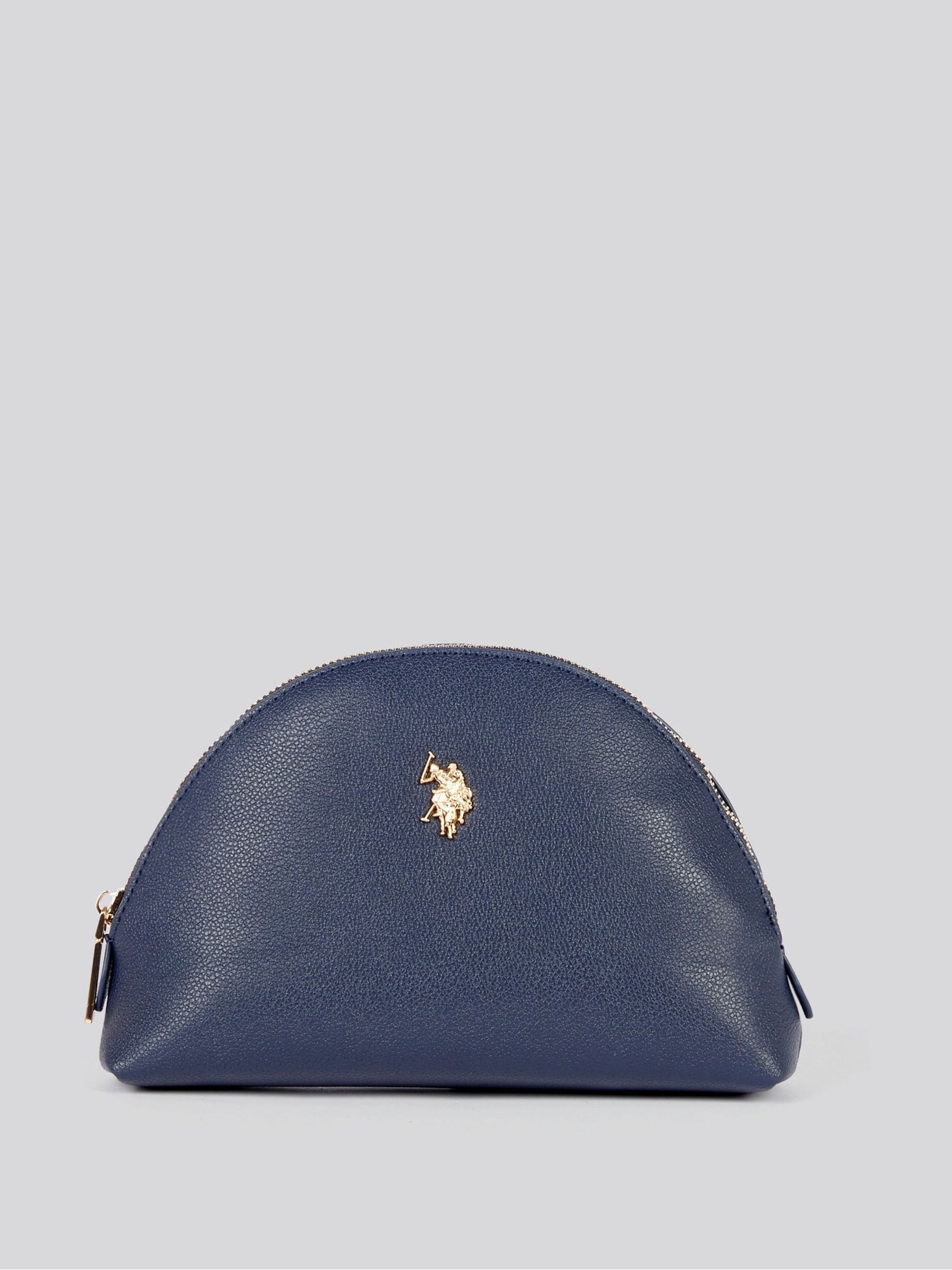 U.S. Polo Assn. blue round women's beauty bag, UK version