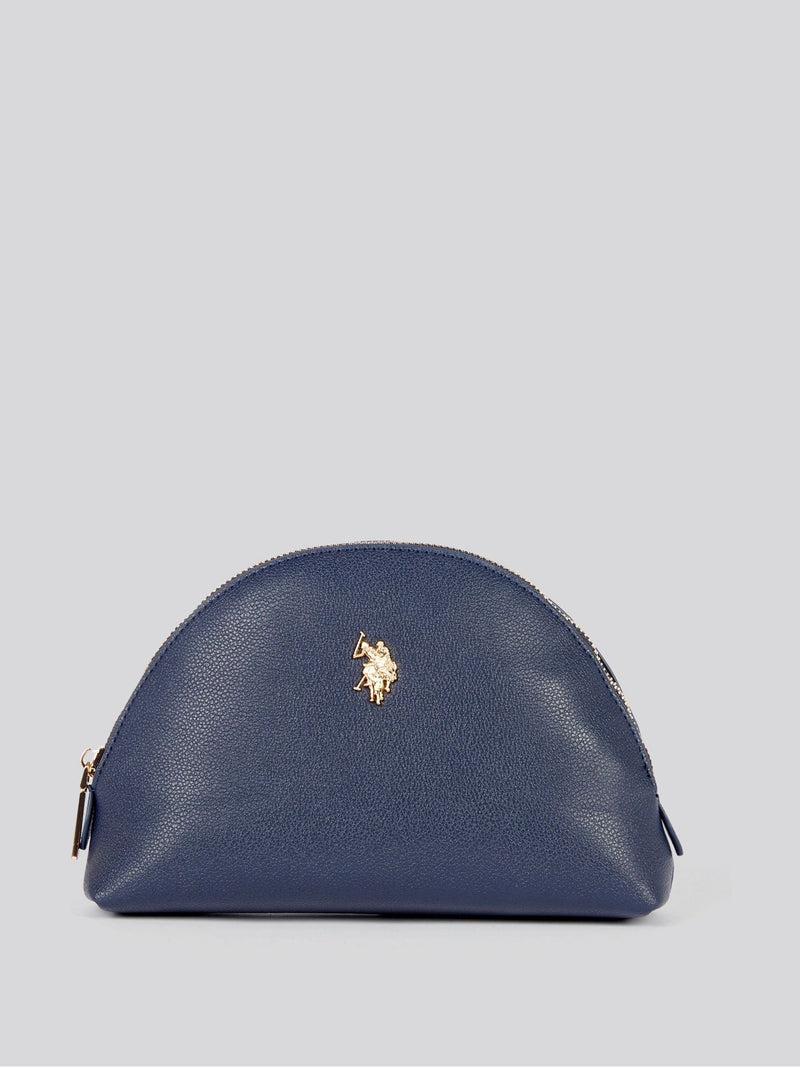 U.S. Polo Assn. blue round women's beauty bag, UK version