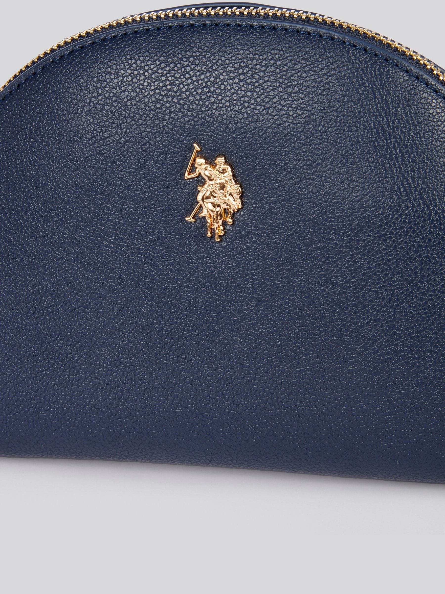 U.S. Polo Assn. blue round women's beauty bag, UK version