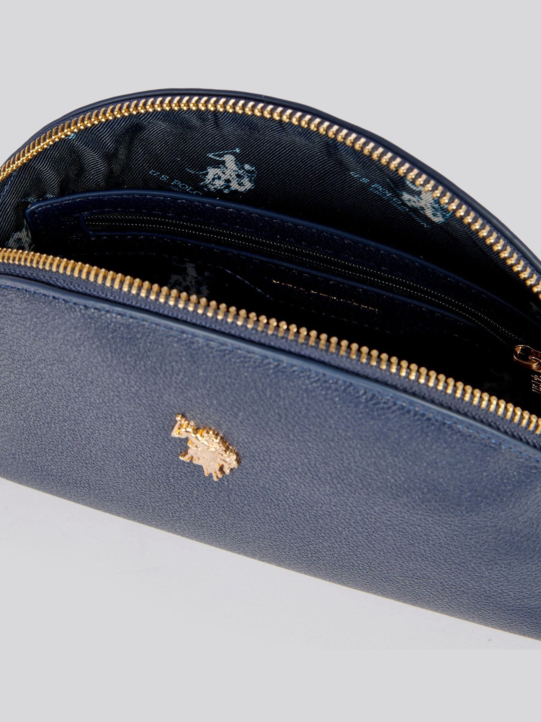 U.S. Polo Assn. blue round women's beauty bag, UK version