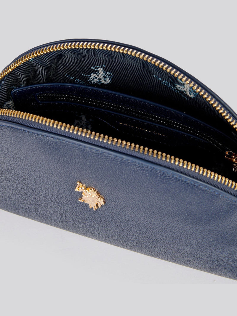 U.S. Polo Assn. blue round women's beauty bag, UK version