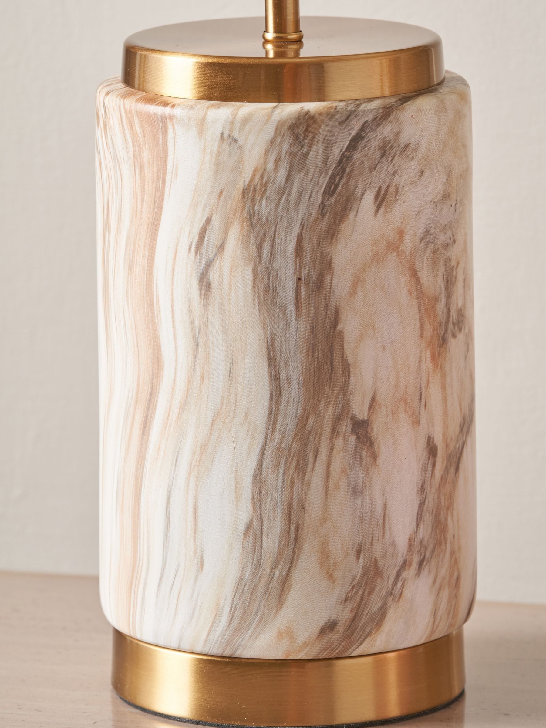 Pacific natural stone effect ceramic table lamp, imported from the UK