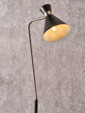 Pacific black metal floor lamp - British product
