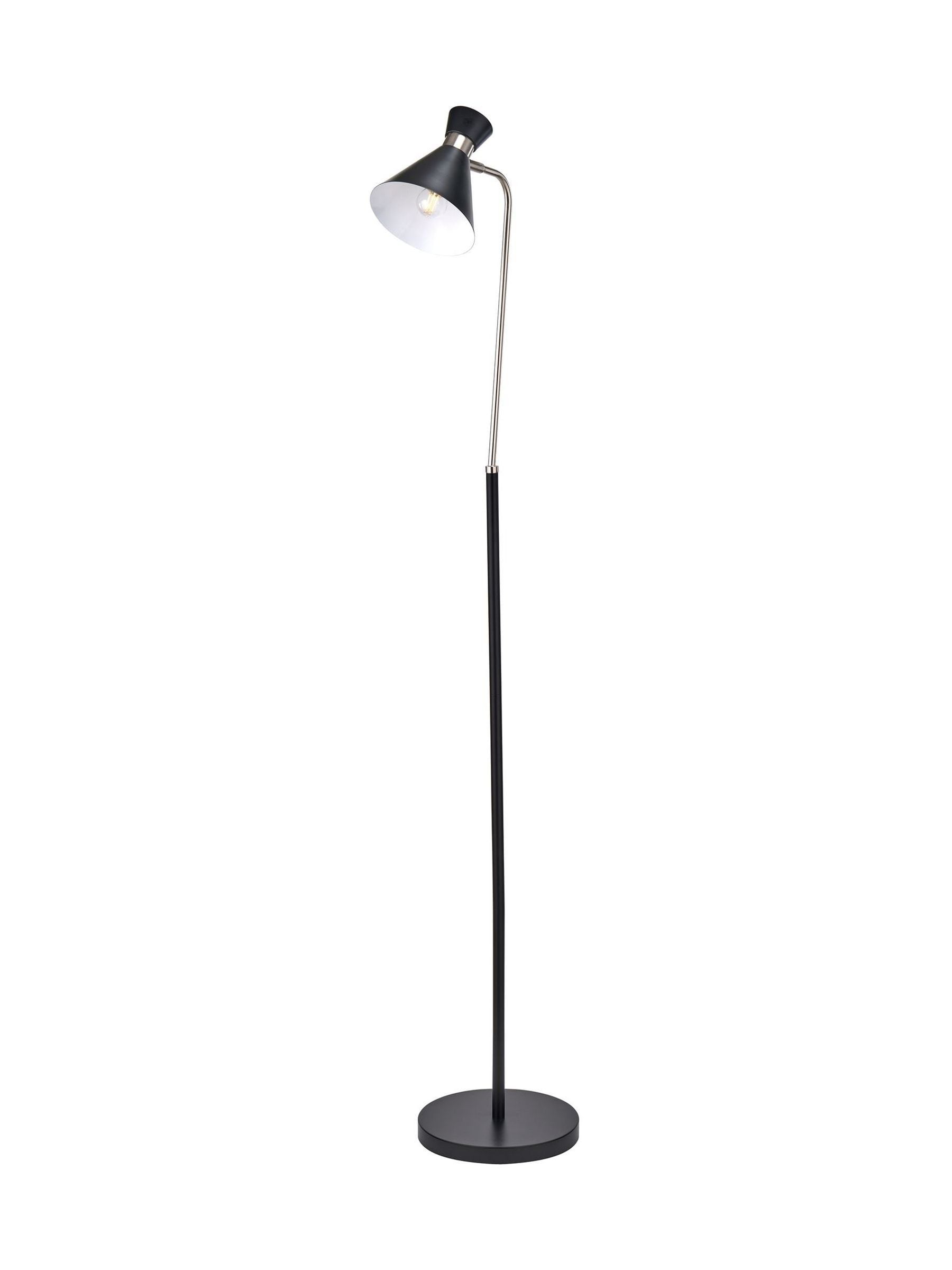 Pacific black metal floor lamp - British product