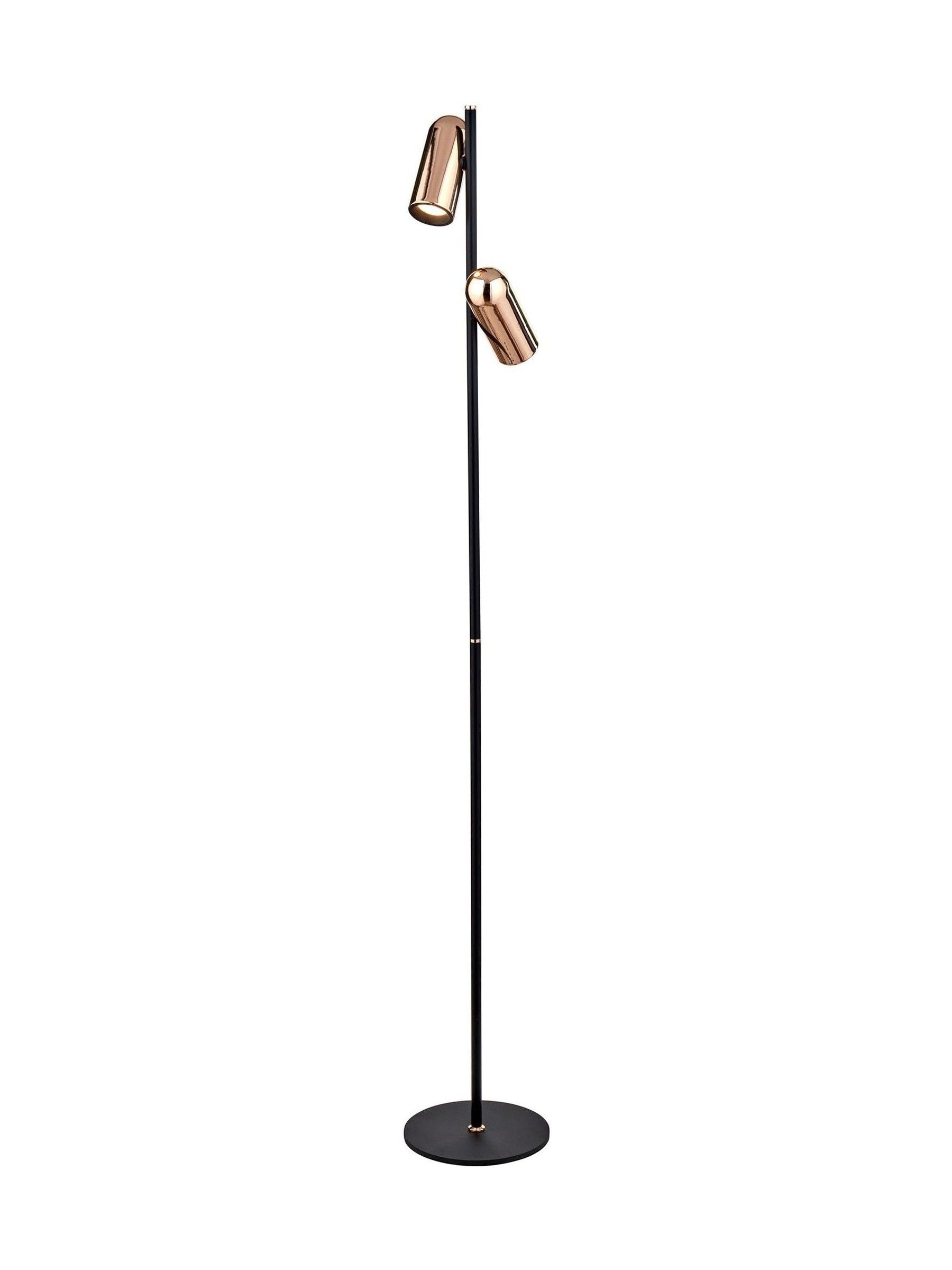 Pacific rose gold LED floor lamp - British product