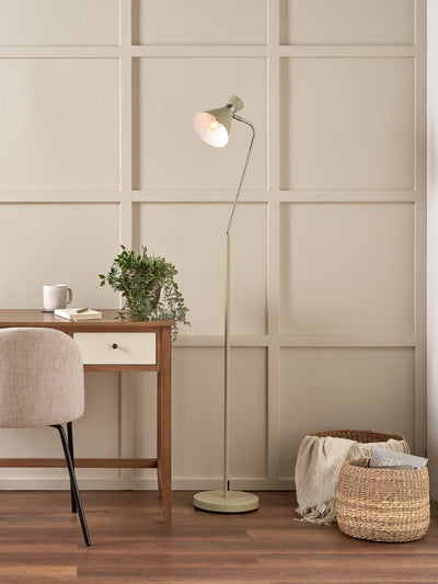 Next Pacific Sage Silver Metal Floor Lamp 161cm- Buy online at McGrocer