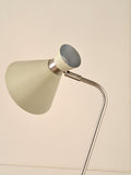 Pacific Sage silver metal floor lamp with adjustable head - British product