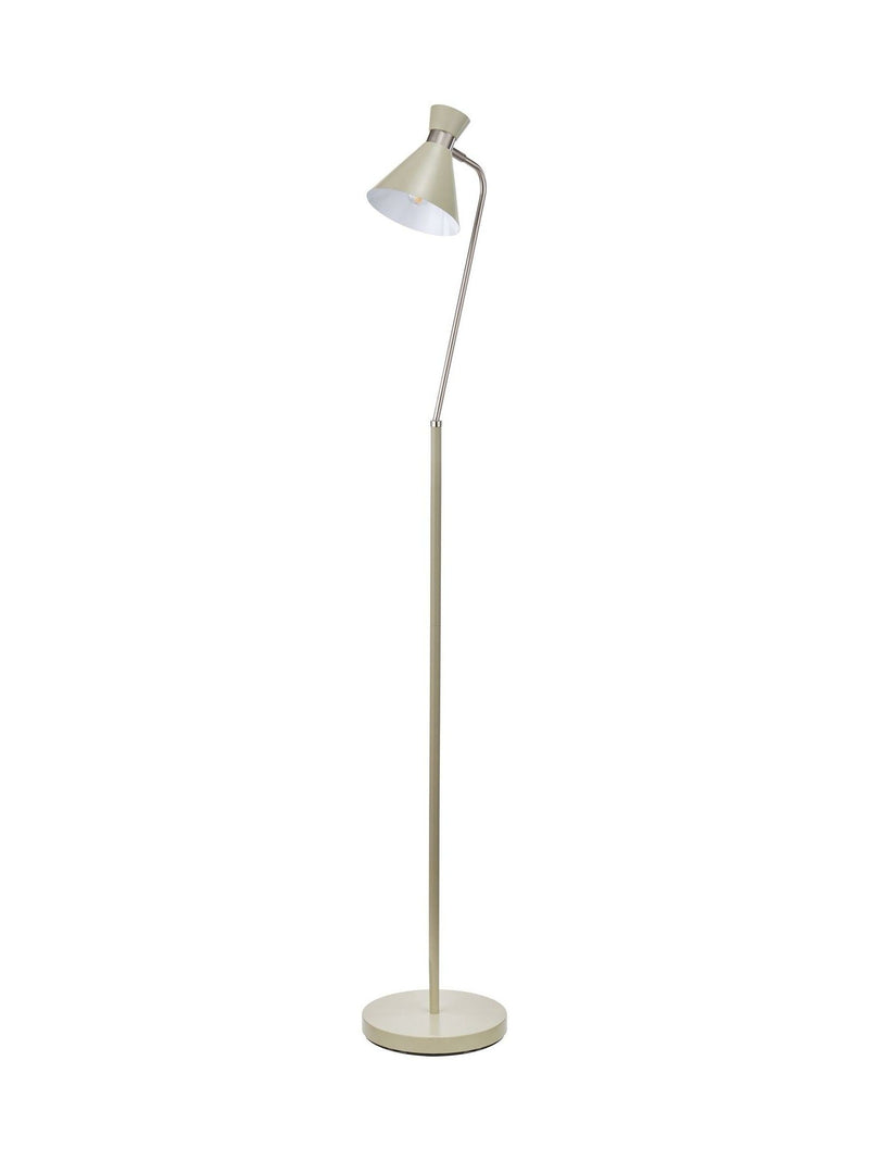 Pacific Sage silver metal floor lamp with adjustable head - British product