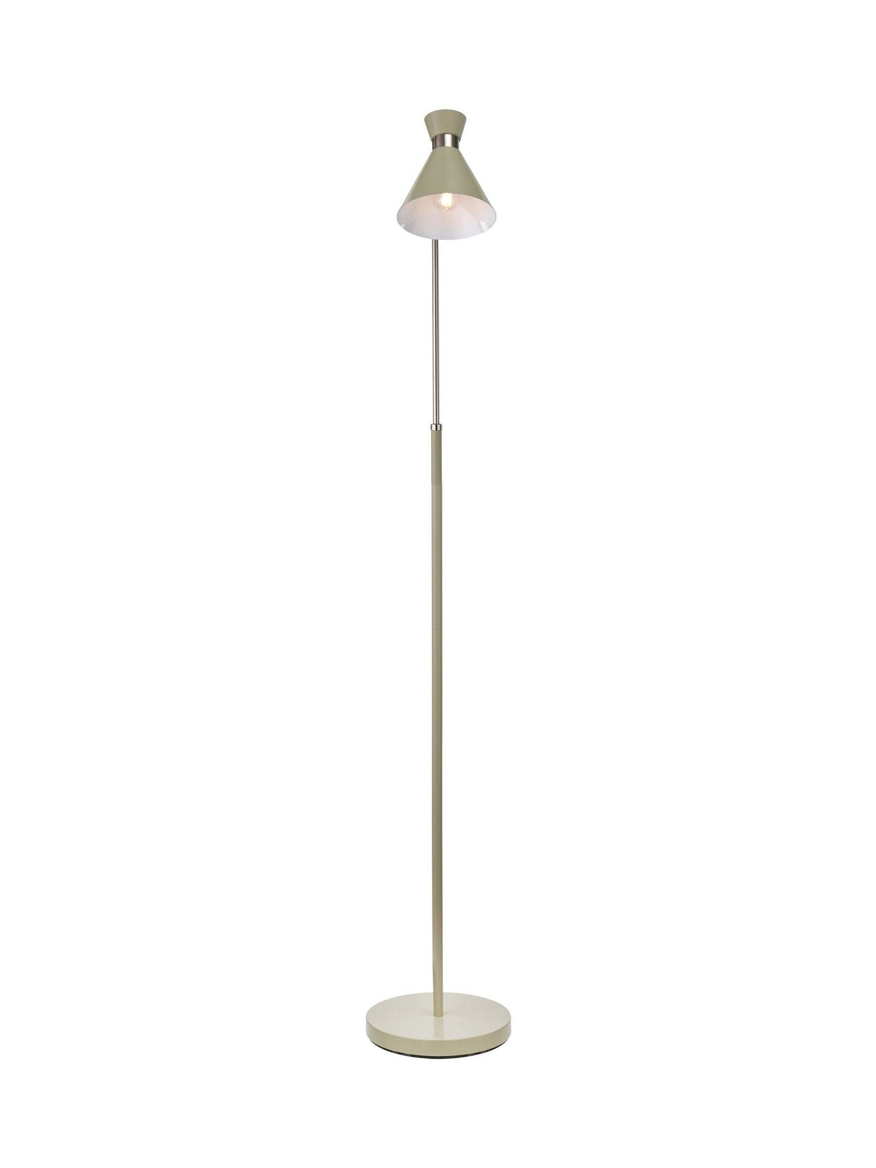 Pacific Sage silver metal floor lamp with adjustable head - British product