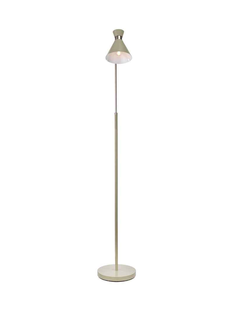 Pacific Sage silver metal floor lamp with adjustable head - British product
