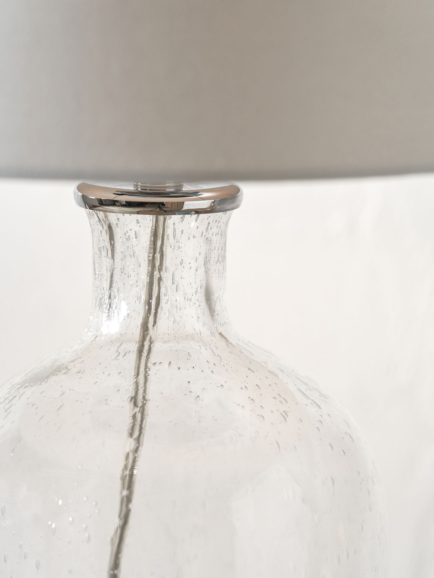 Pacific clear bubble glass table lamp 52cm (British brand)