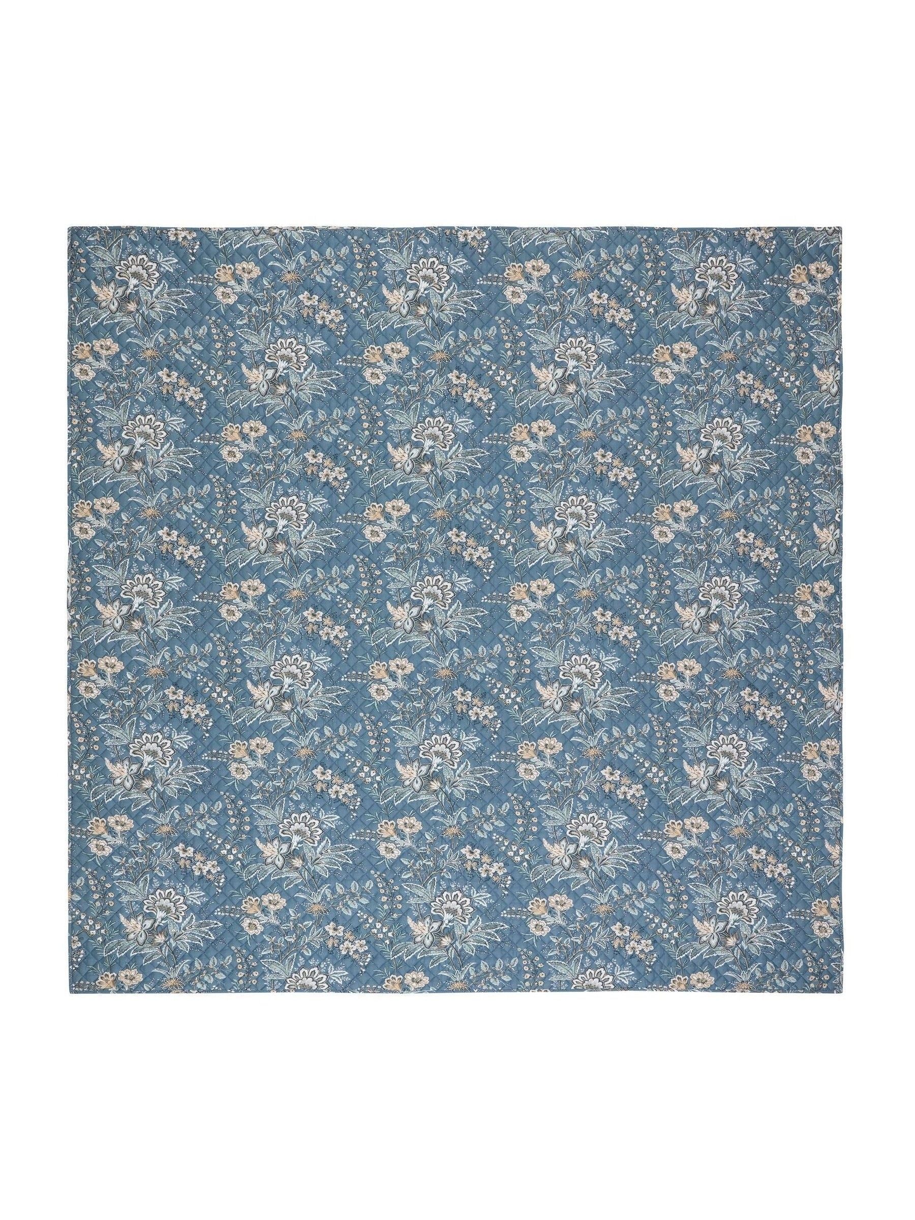 Laura Ashley Seaspray Blue Marlbrook quilted bedspread, imported from the UK