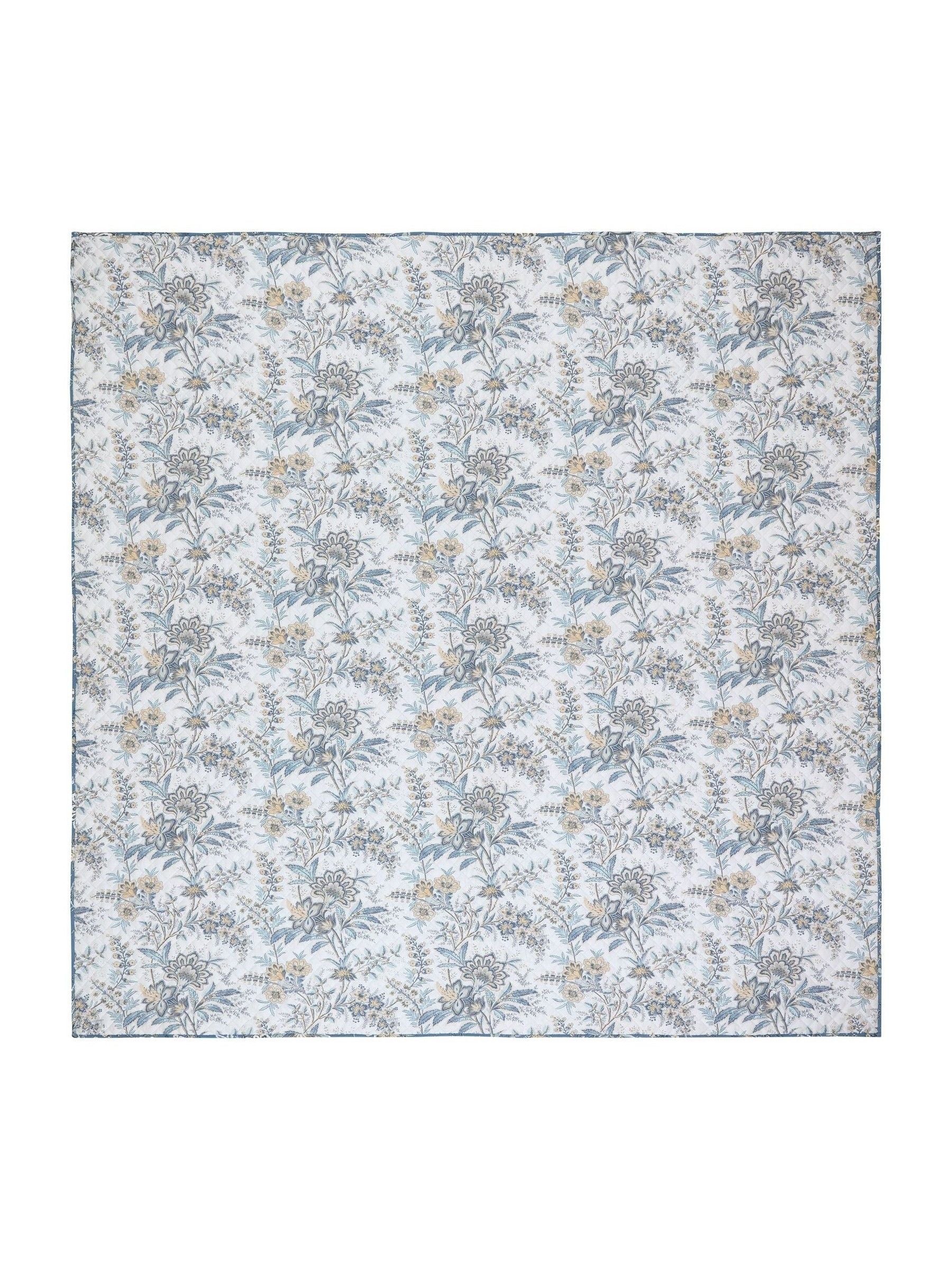 Laura Ashley Seaspray Blue Marlbrook quilted bedspread, imported from the UK