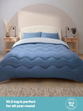 Silentnight 10.5 tog seersucker coverless duvet and pillowcase set (British brand)