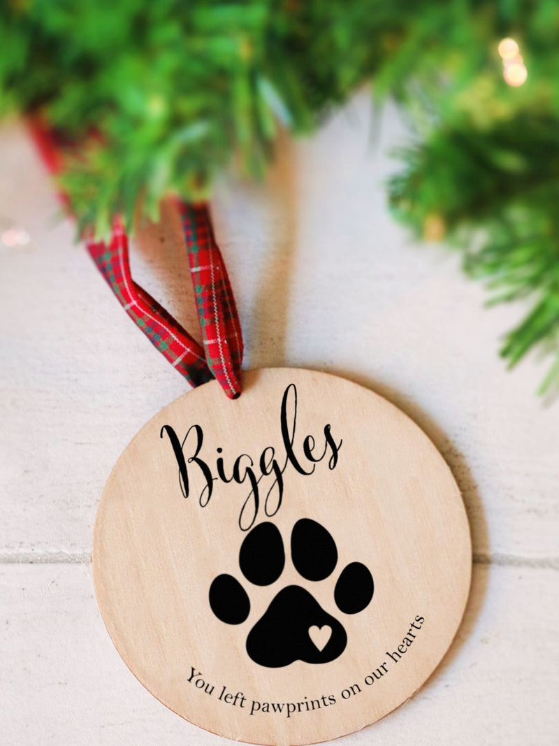 Jonnys Sister personalised pet memorial ornament 8cm (British brand)
