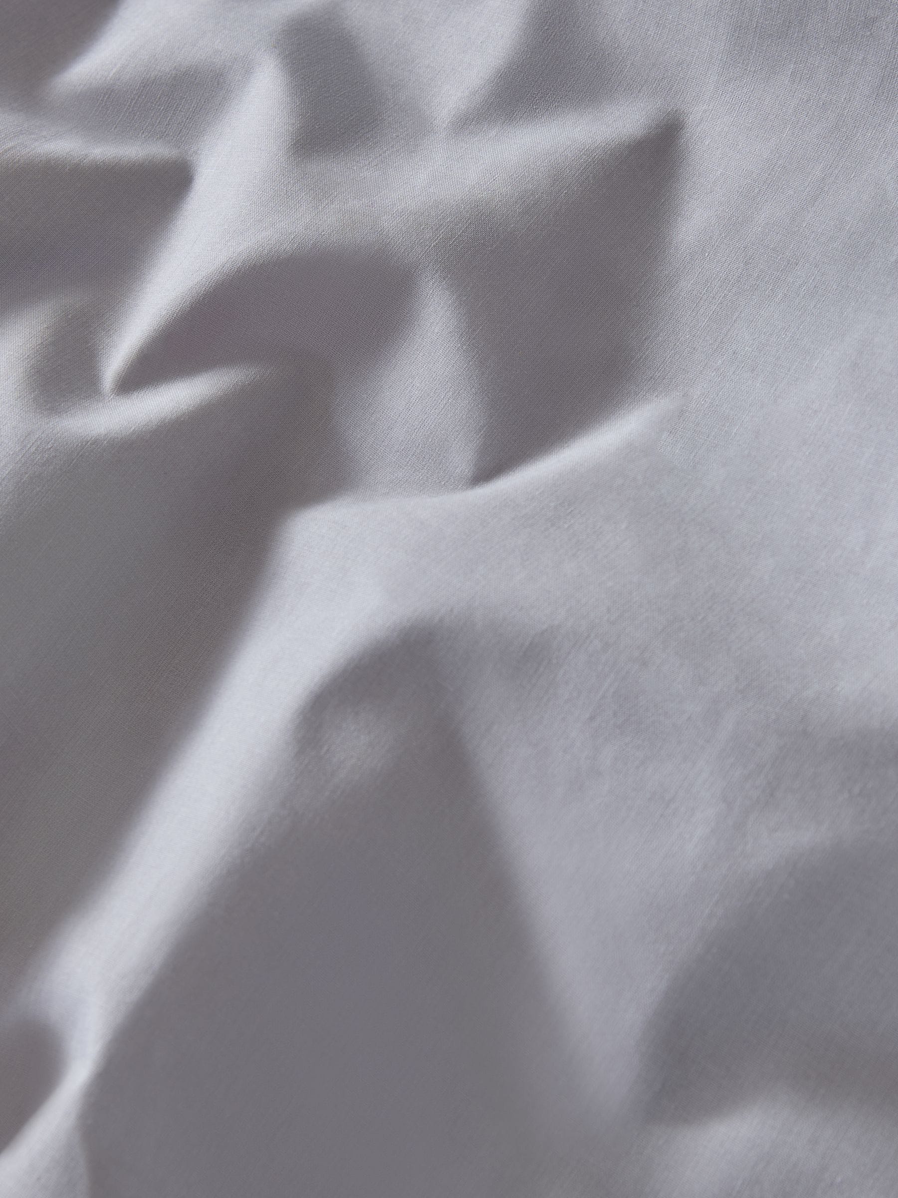 Silver 144 thread count duvet cover and pillowcase set (British brand)