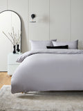 Silver 144 Thread Count Duvet Cover and Pillowcase Set