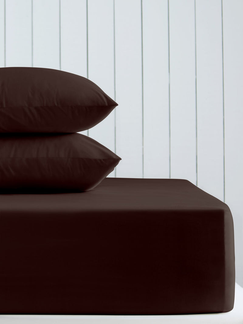 Purple Blackberry Cotton Rich Deep Fitted Bed Sheet