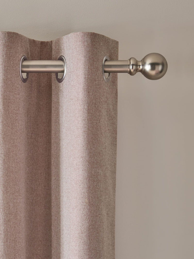 Pink Soft Marl Blackout/Thermal Eyelet Curtains